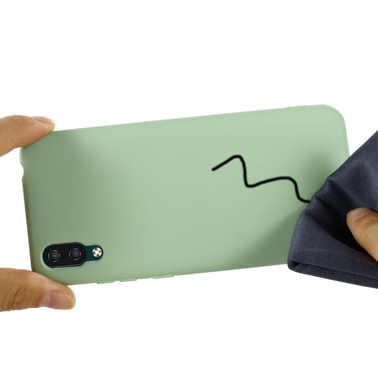 For ZTE A5 2020 Pure Color Liquid Silicone Shockproof Full Coverage Case
