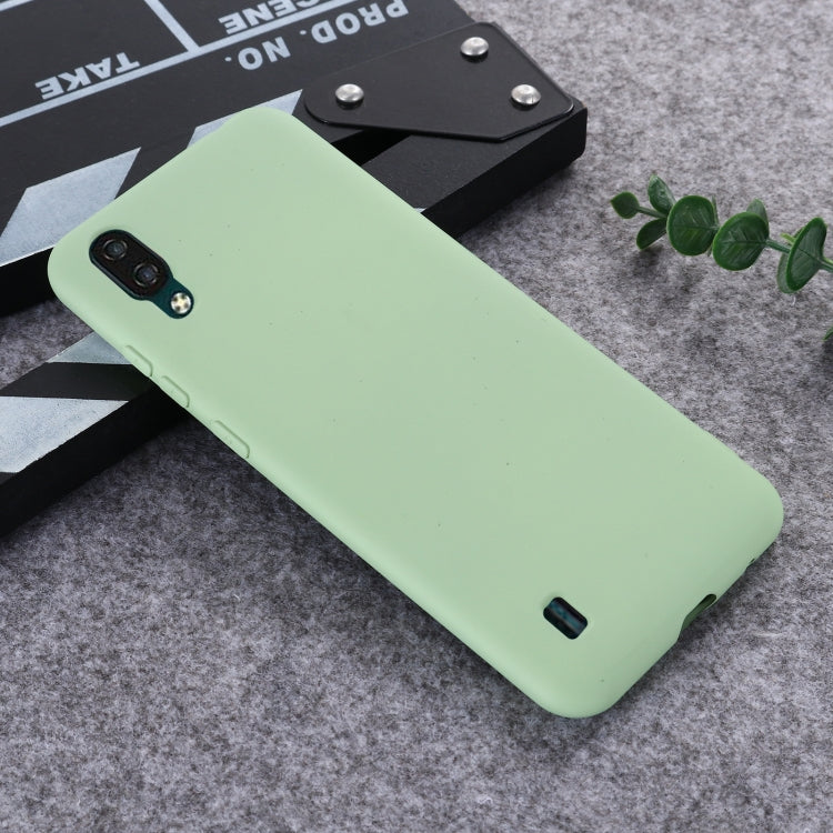For ZTE A5 2020 Pure Color Liquid Silicone Shockproof Full Coverage Case