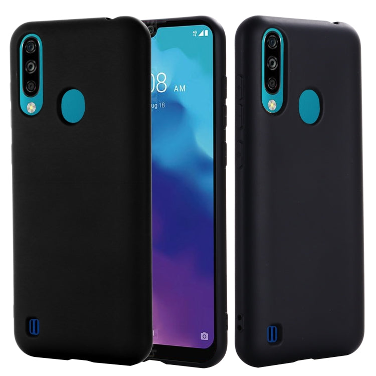 For ZTE A7 2020 Pure Color Liquid Silicone Shockproof Full Coverage Case