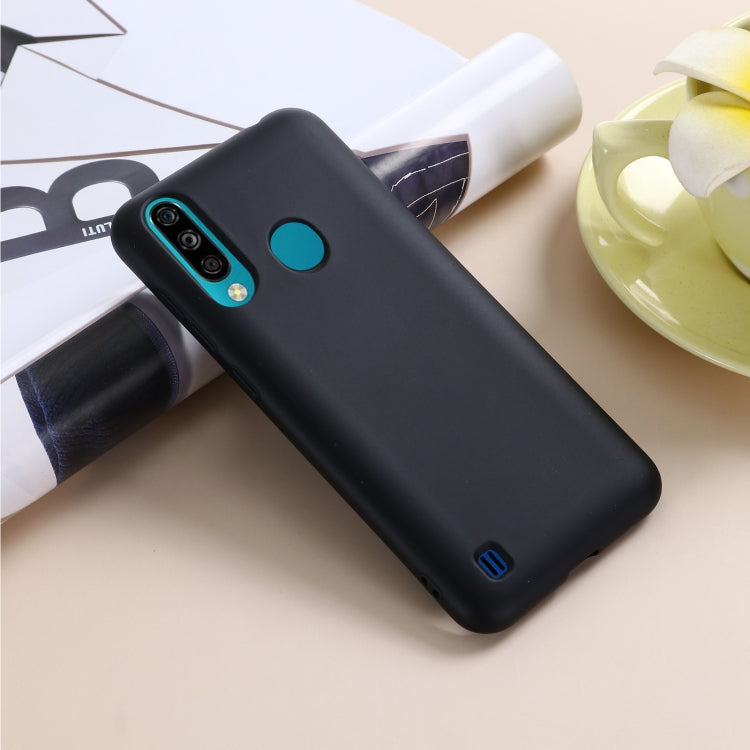 For ZTE A7 2020 Pure Color Liquid Silicone Shockproof Full Coverage Case