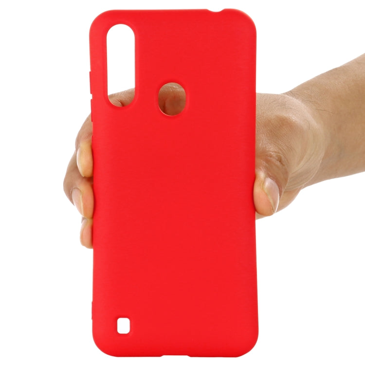 For ZTE A7 2020 Pure Color Liquid Silicone Shockproof Full Coverage Case