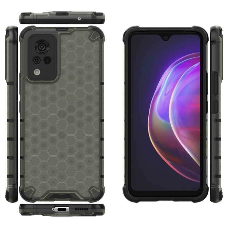 For vivo V21 Shockproof Honeycomb PC + TPU Case