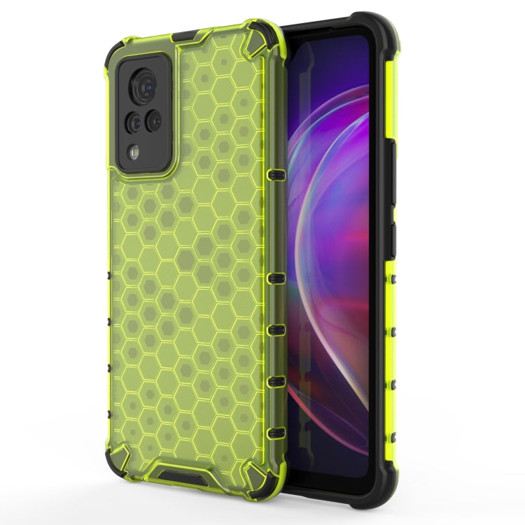 For vivo V21 Shockproof Honeycomb PC + TPU Case