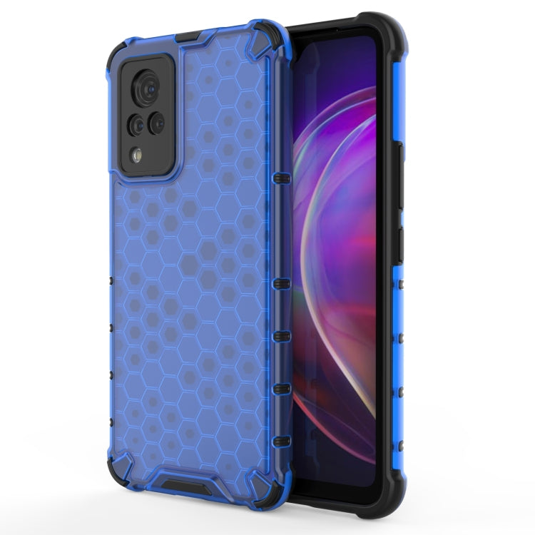 For vivo V21 Shockproof Honeycomb PC + TPU Case