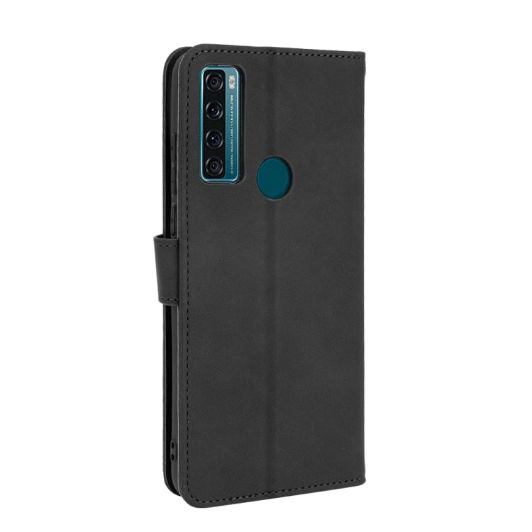 For TCL 20 SE Solid Color Skin Feel Magnetic Buckle Horizontal Flip Calf Texture PU Leather Case with Holder & Card Slots & Wallet