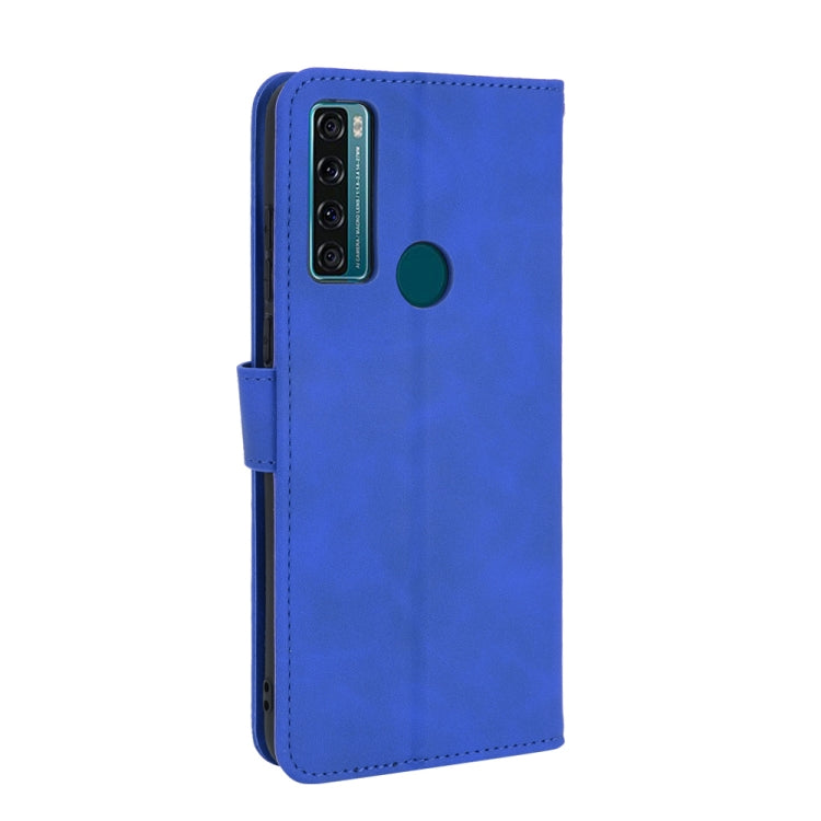 For TCL 20 SE Solid Color Skin Feel Magnetic Buckle Horizontal Flip Calf Texture PU Leather Case with Holder & Card Slots & Wallet