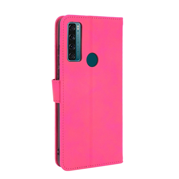 For TCL 20 SE Solid Color Skin Feel Magnetic Buckle Horizontal Flip Calf Texture PU Leather Case with Holder & Card Slots & Wallet