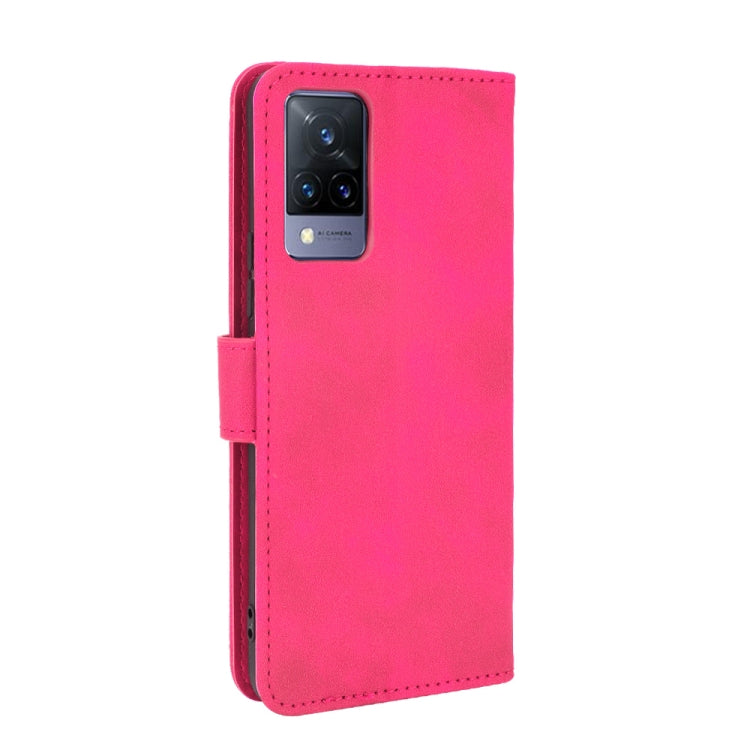 For vivo V21 Solid Color Skin Feel Magnetic Buckle Horizontal Flip Calf Texture PU Leather Case with Holder & Card Slots & Wallet