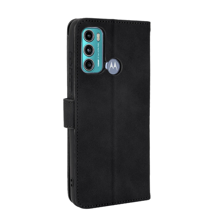 For Motorola Moto G60 / G40 Fusion Solid Color Skin Feel Magnetic Buckle Horizontal Flip Calf Texture PU Leather Case with Holder & Card Slots & Wallet