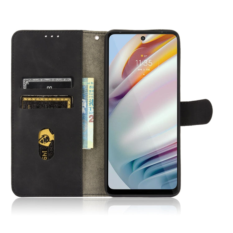 For Motorola Moto G60 / G40 Fusion Solid Color Skin Feel Magnetic Buckle Horizontal Flip Calf Texture PU Leather Case with Holder & Card Slots & Wallet