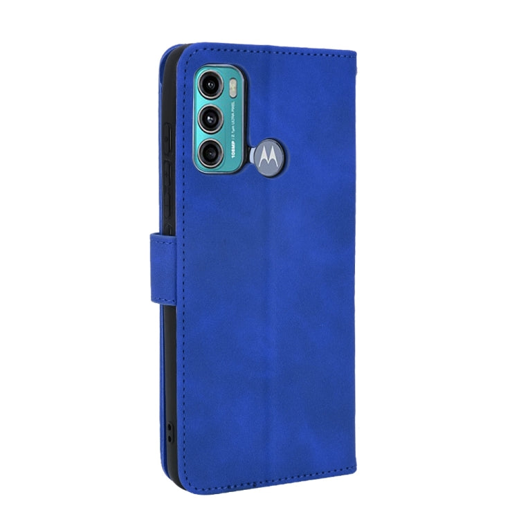 For Motorola Moto G60 / G40 Fusion Solid Color Skin Feel Magnetic Buckle Horizontal Flip Calf Texture PU Leather Case with Holder & Card Slots & Wallet