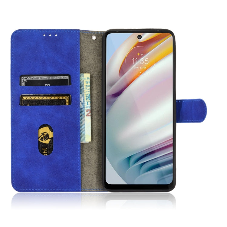 For Motorola Moto G60 / G40 Fusion Solid Color Skin Feel Magnetic Buckle Horizontal Flip Calf Texture PU Leather Case with Holder & Card Slots & Wallet