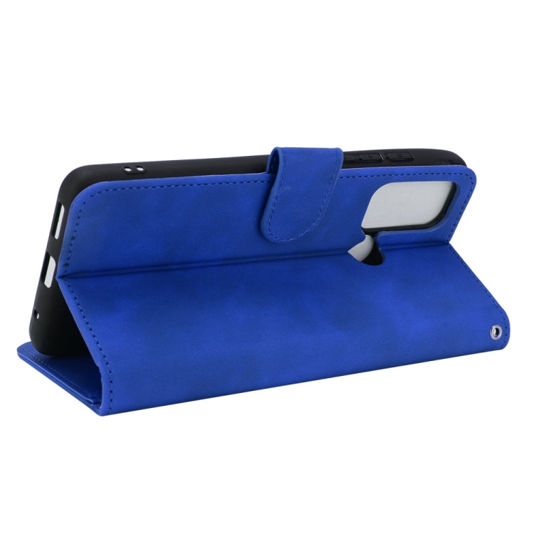For Motorola Moto G60 / G40 Fusion Solid Color Skin Feel Magnetic Buckle Horizontal Flip Calf Texture PU Leather Case with Holder & Card Slots & Wallet