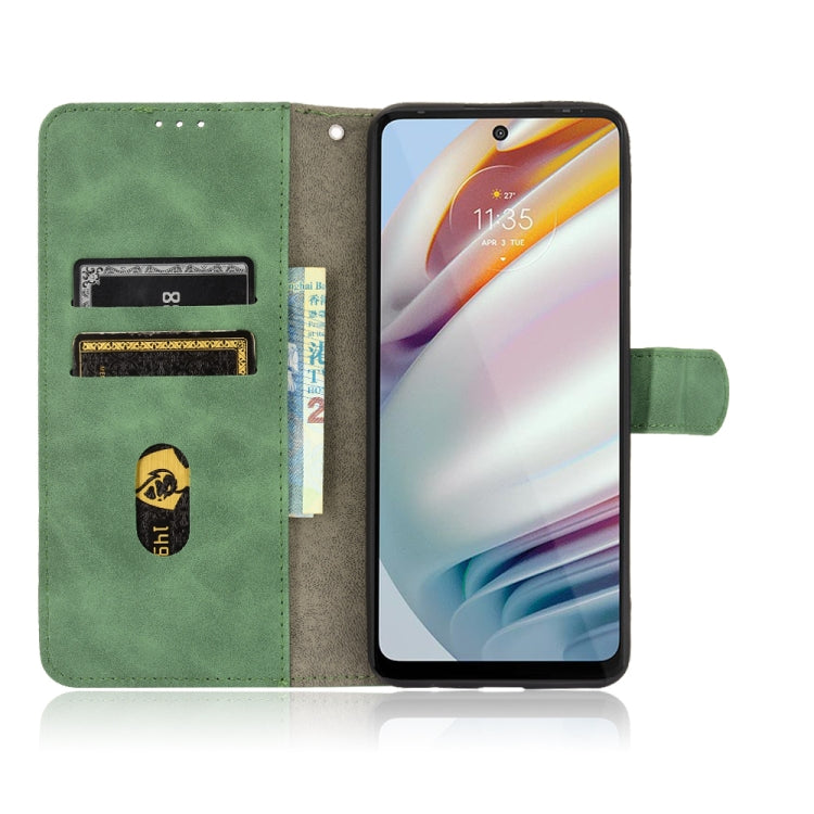 For Motorola Moto G60 / G40 Fusion Solid Color Skin Feel Magnetic Buckle Horizontal Flip Calf Texture PU Leather Case with Holder & Card Slots & Wallet