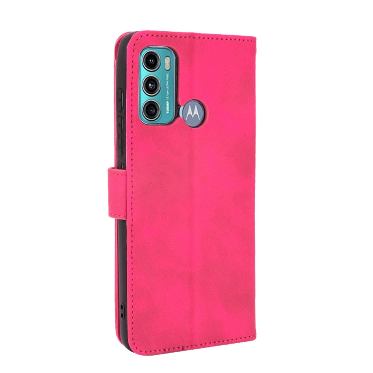 For Motorola Moto G60 / G40 Fusion Solid Color Skin Feel Magnetic Buckle Horizontal Flip Calf Texture PU Leather Case with Holder & Card Slots & Wallet