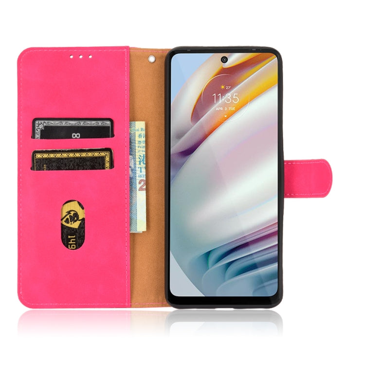For Motorola Moto G60 / G40 Fusion Solid Color Skin Feel Magnetic Buckle Horizontal Flip Calf Texture PU Leather Case with Holder & Card Slots & Wallet