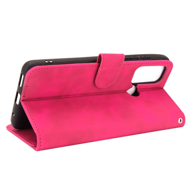 For Motorola Moto G60 / G40 Fusion Solid Color Skin Feel Magnetic Buckle Horizontal Flip Calf Texture PU Leather Case with Holder & Card Slots & Wallet