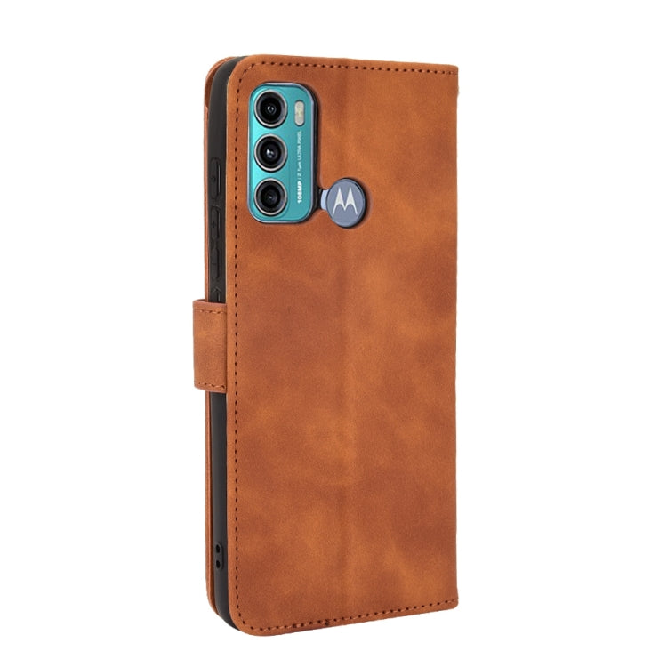For Motorola Moto G60 / G40 Fusion Solid Color Skin Feel Magnetic Buckle Horizontal Flip Calf Texture PU Leather Case with Holder & Card Slots & Wallet