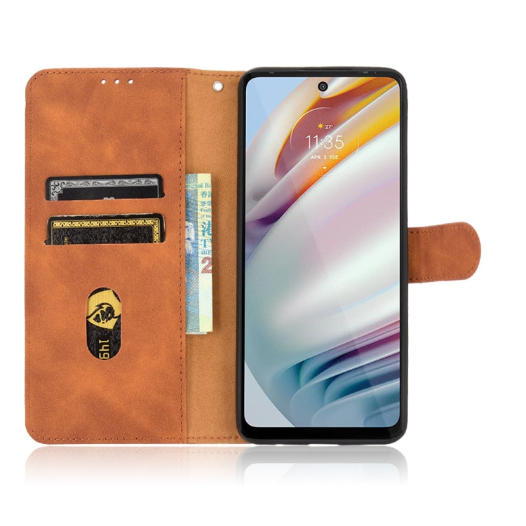 For Motorola Moto G60 / G40 Fusion Solid Color Skin Feel Magnetic Buckle Horizontal Flip Calf Texture PU Leather Case with Holder & Card Slots & Wallet