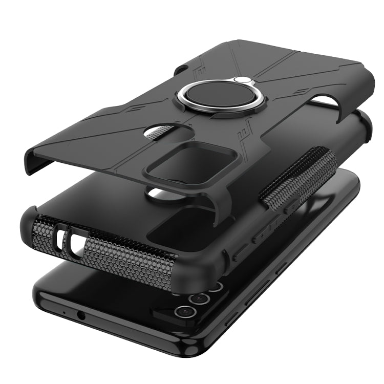 For Motorola  Moto G30 Armor Bear Shockproof PC + TPU Protective Case with Ring Holder