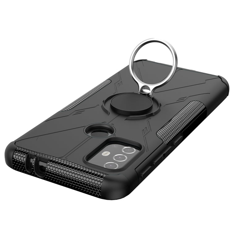 For Motorola  Moto G30 Armor Bear Shockproof PC + TPU Protective Case with Ring Holder