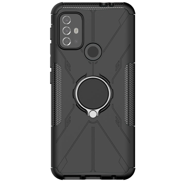 For Motorola  Moto G30 Armor Bear Shockproof PC + TPU Protective Case with Ring Holder