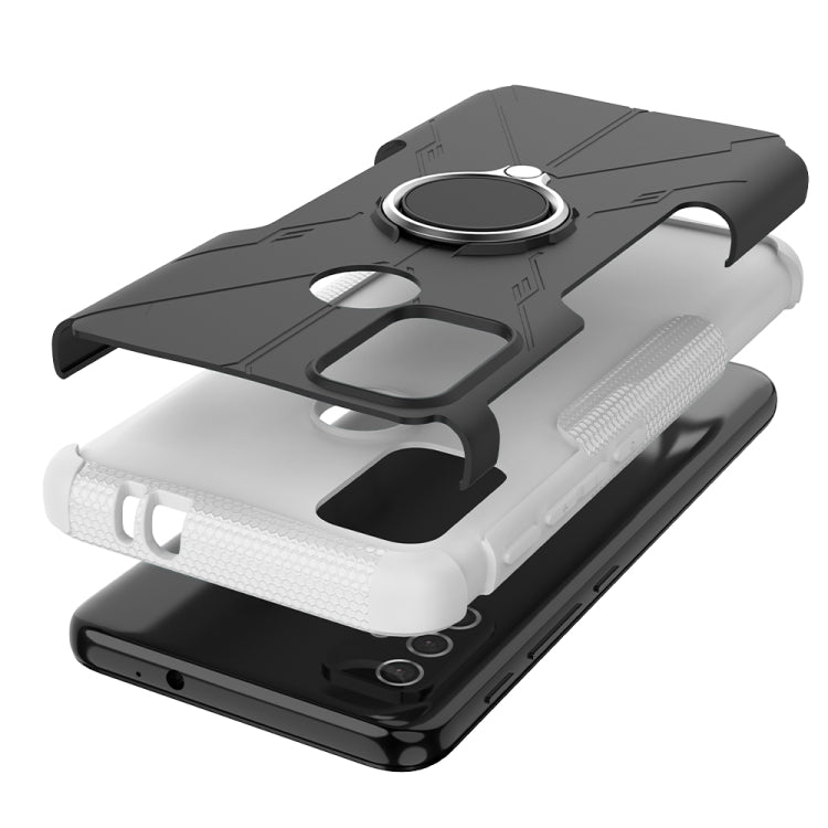For Motorola  Moto G30 Armor Bear Shockproof PC + TPU Protective Case with Ring Holder