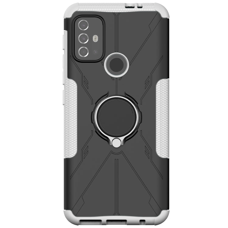 For Motorola  Moto G30 Armor Bear Shockproof PC + TPU Protective Case with Ring Holder
