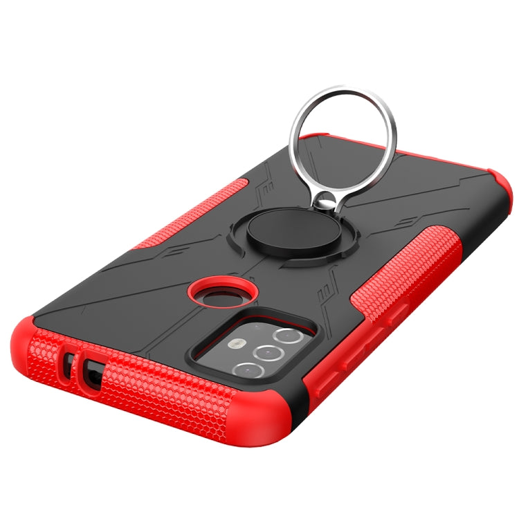 For Motorola  Moto G30 Armor Bear Shockproof PC + TPU Protective Case with Ring Holder