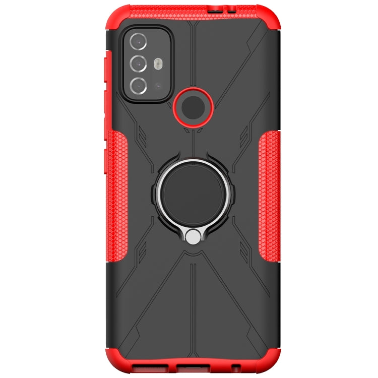 For Motorola  Moto G30 Armor Bear Shockproof PC + TPU Protective Case with Ring Holder