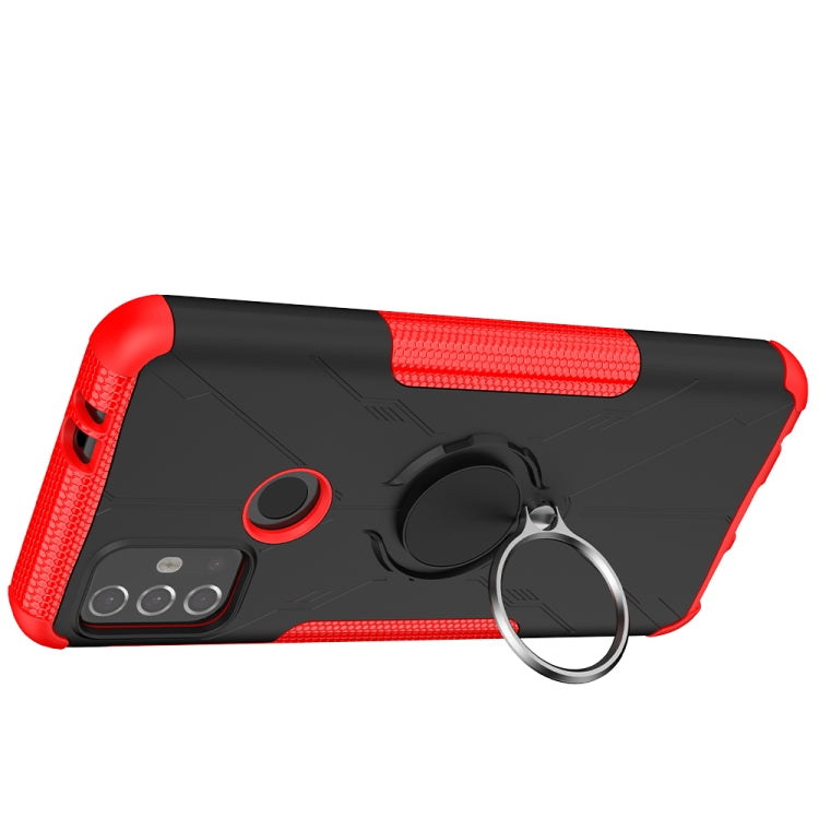For Motorola  Moto G30 Armor Bear Shockproof PC + TPU Protective Case with Ring Holder