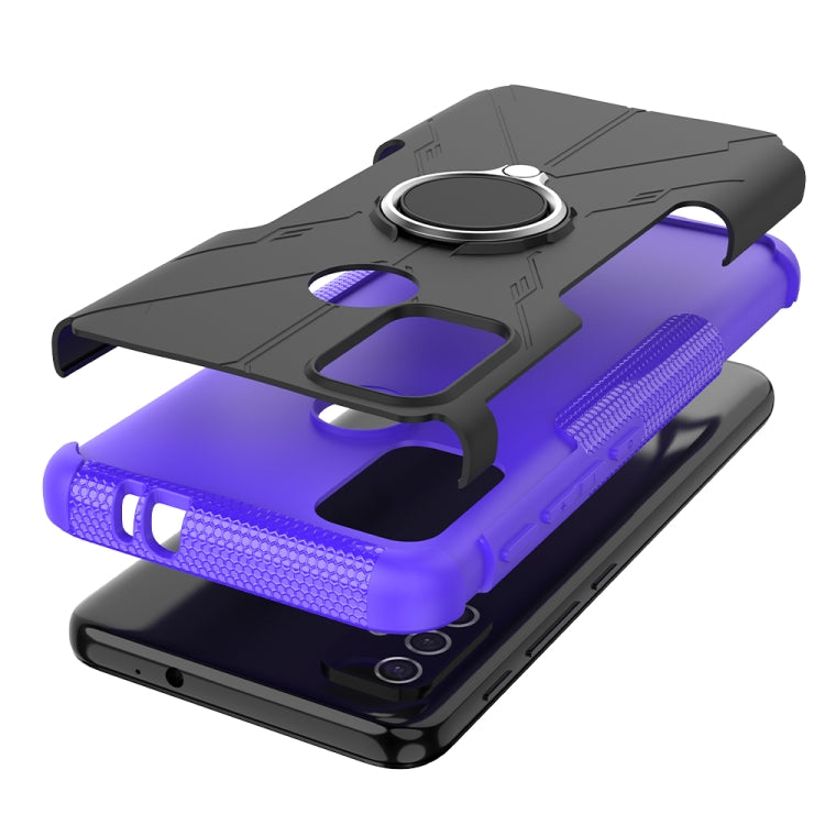 For Motorola  Moto G30 Armor Bear Shockproof PC + TPU Protective Case with Ring Holder