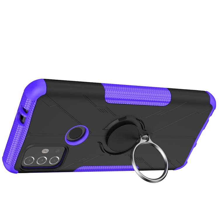 For Motorola  Moto G30 Armor Bear Shockproof PC + TPU Protective Case with Ring Holder
