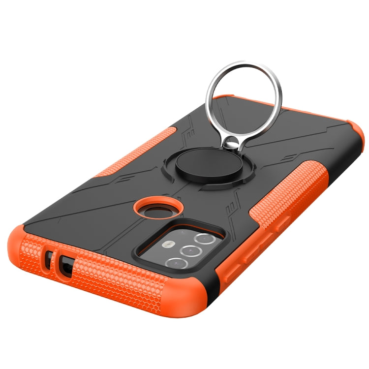 For Motorola  Moto G30 Armor Bear Shockproof PC + TPU Protective Case with Ring Holder