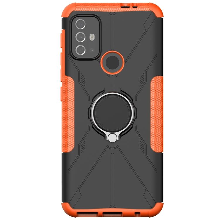 For Motorola  Moto G30 Armor Bear Shockproof PC + TPU Protective Case with Ring Holder