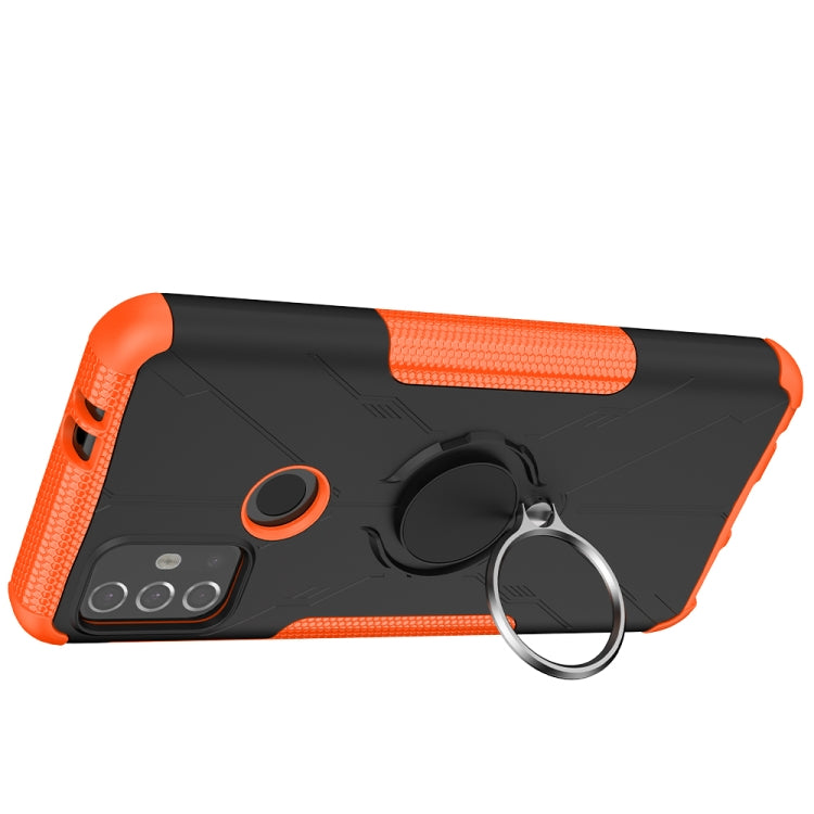 For Motorola  Moto G30 Armor Bear Shockproof PC + TPU Protective Case with Ring Holder