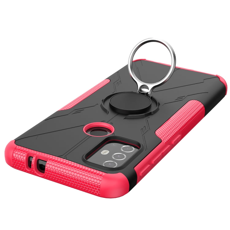 For Motorola  Moto G30 Armor Bear Shockproof PC + TPU Protective Case with Ring Holder