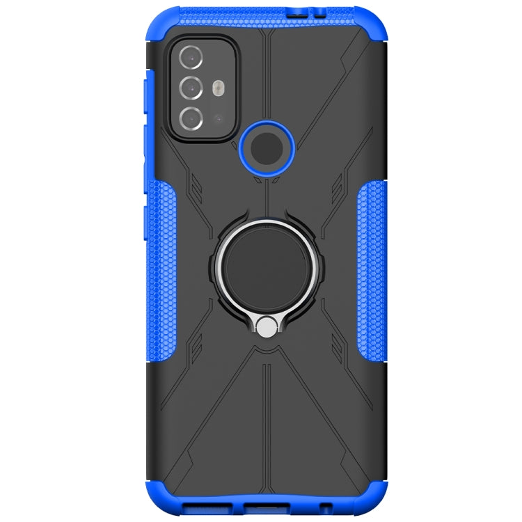 For Motorola  Moto G30 Armor Bear Shockproof PC + TPU Protective Case with Ring Holder