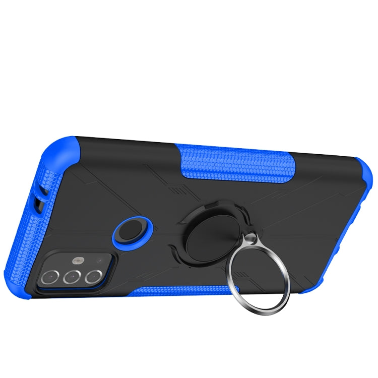 For Motorola  Moto G30 Armor Bear Shockproof PC + TPU Protective Case with Ring Holder