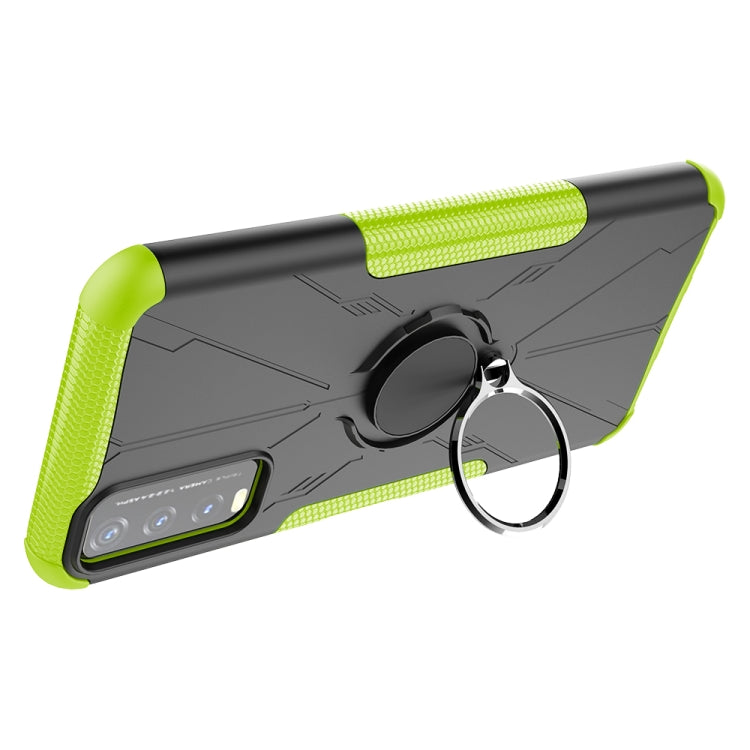 For vivo Y20 Armor Bear Shockproof PC + TPU Protective Case with Ring Holder
