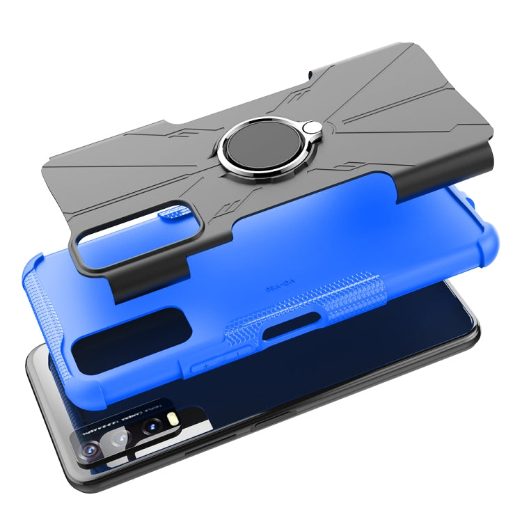 For vivo Y20 Armor Bear Shockproof PC + TPU Protective Case with Ring Holder