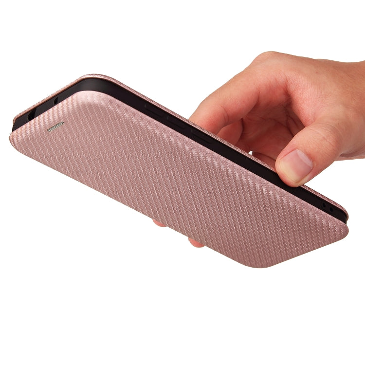 For Tone e21 Carbon Fiber Texture Horizontal Flip TPU + PC + PU Leather Case with Card Slot