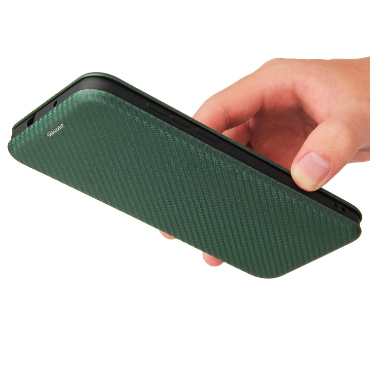 For Tone e21 Carbon Fiber Texture Horizontal Flip TPU + PC + PU Leather Case with Card Slot