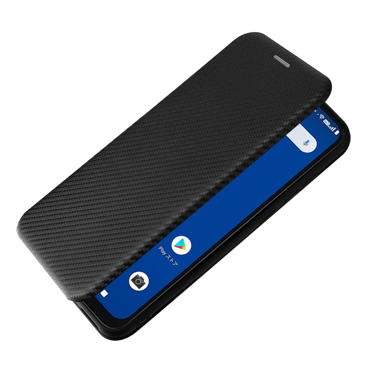 For Tone e21 Carbon Fiber Texture Horizontal Flip TPU + PC + PU Leather Case with Card Slot