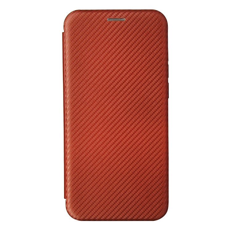For Tone e21 Carbon Fiber Texture Horizontal Flip TPU + PC + PU Leather Case with Card Slot