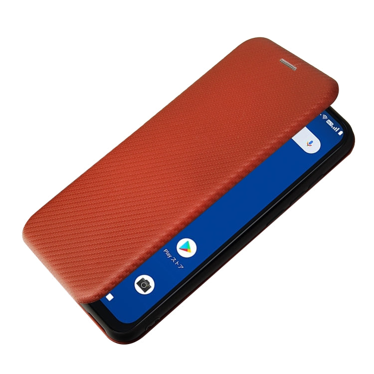 For Tone e21 Carbon Fiber Texture Horizontal Flip TPU + PC + PU Leather Case with Card Slot