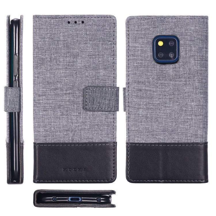 For Huawei Mate 20 Pro MUXMA MX102 Horizontal Flip Canvas Leather Case with Stand & Card Slot & Wallet Function