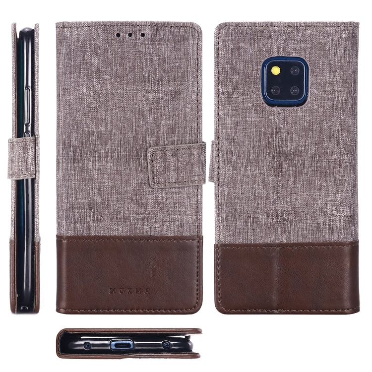 For Huawei Mate 20 Pro MUXMA MX102 Horizontal Flip Canvas Leather Case with Stand & Card Slot & Wallet Function