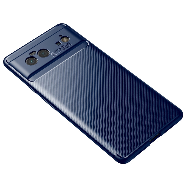 For Google Pixel 6 Carbon Fiber Texture Shockproof TPU Case