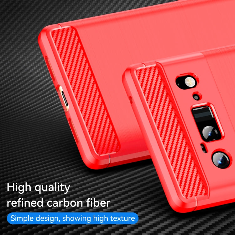 For Google Pixel 6 Pro Brushed Texture Carbon Fiber TPU Case